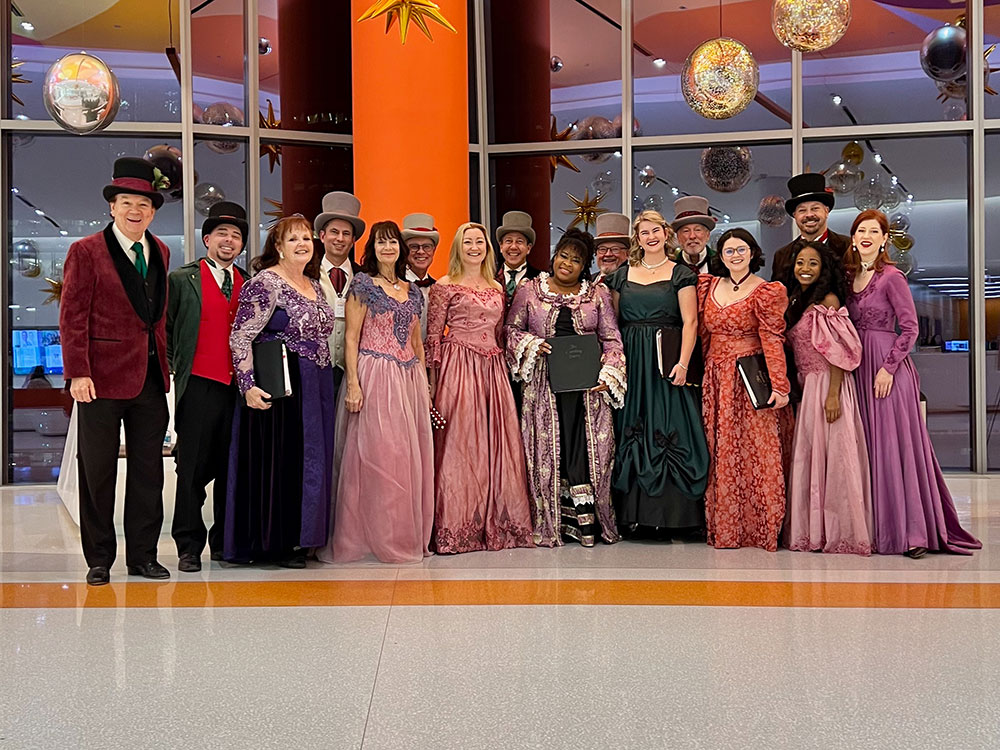 The Caroling Party at Shirley Ryan Rehab